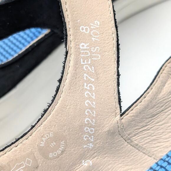 Mephisto Marsia Mary Jane Flat Shoes Women's Black/White Sz US10.5 Fits Like 9.5 - Picture 7 of 11